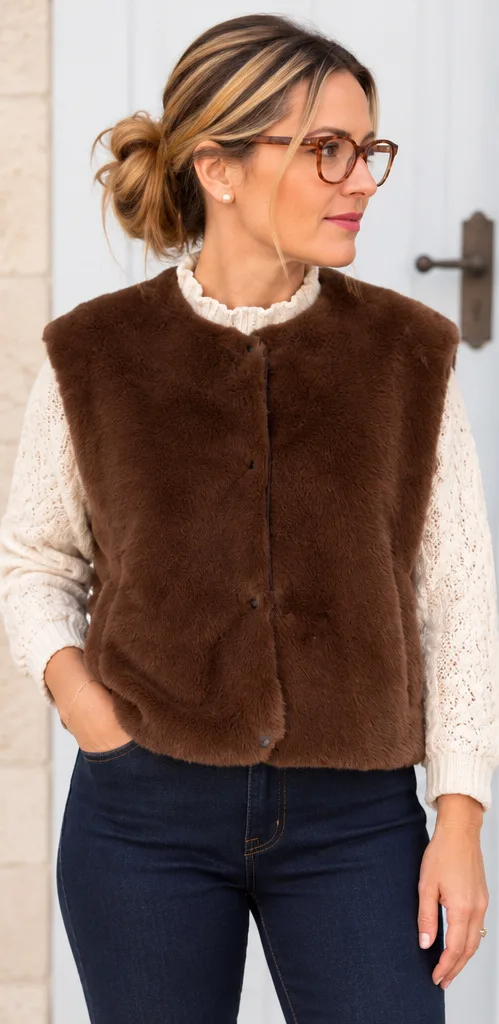 Gilet fourrure