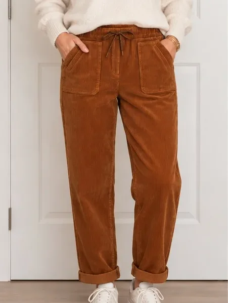 Pantalon en velours camel – L’Armoire de Julie
